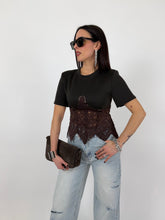 Carica l'immagine nel visualizzatore di Gallery, T-SHIRT CORPETTO MOKA
