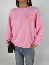 Carica l'immagine nel visualizzatore di Gallery, FELPA SMILE ROSA
