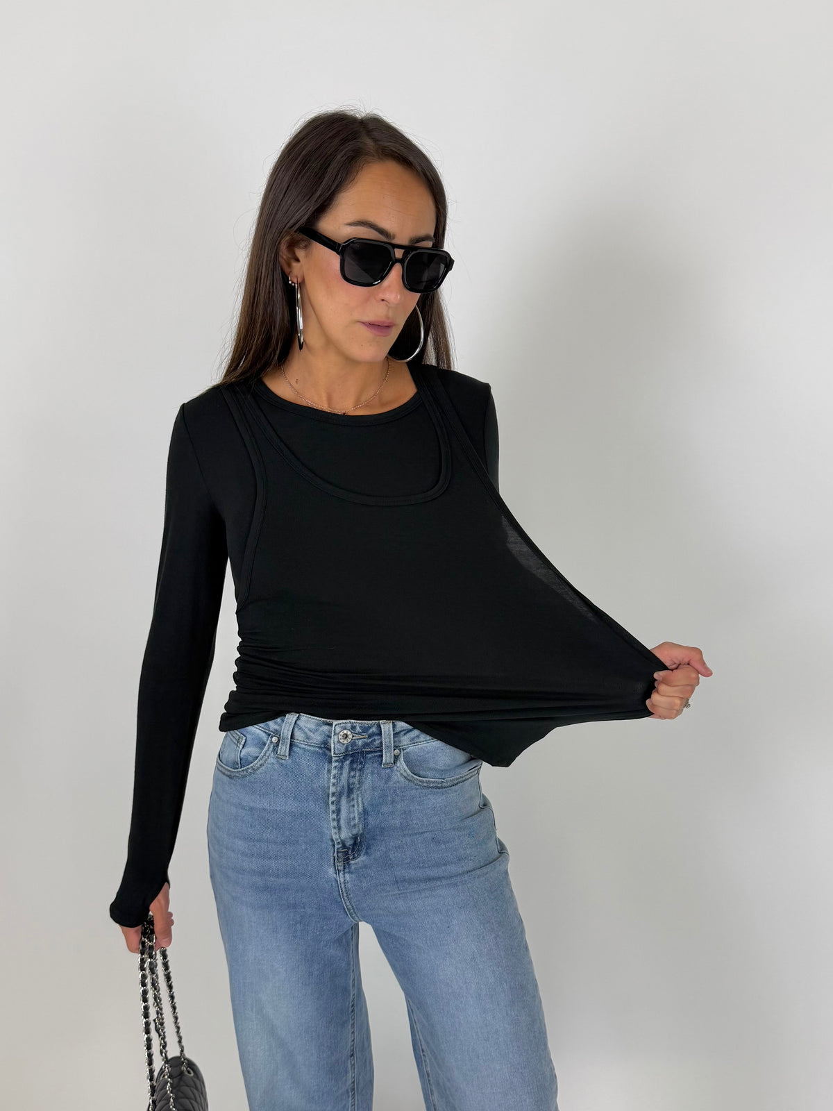 MAGLIA DOUBLE NERA