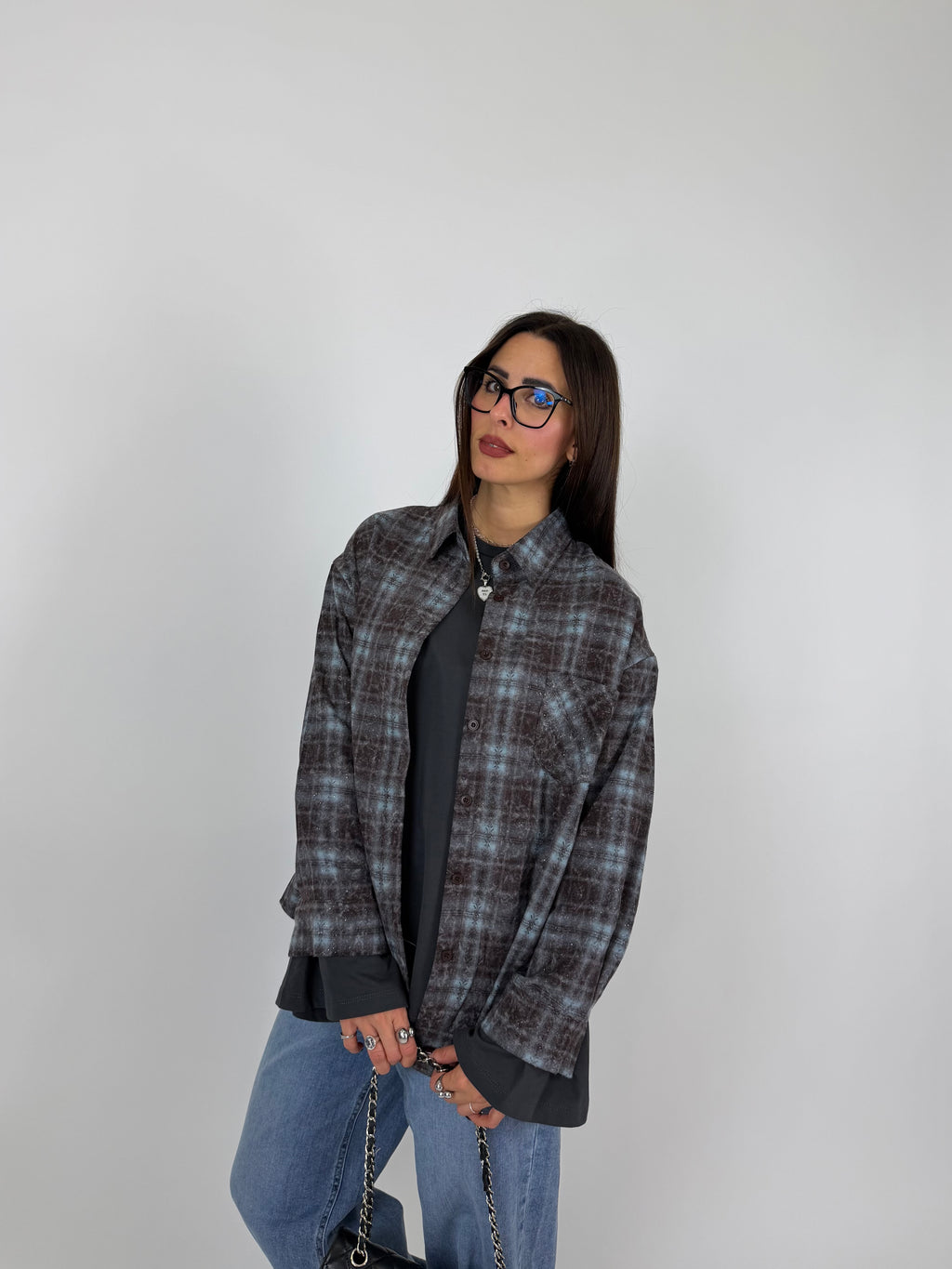 CAMICIA CHECK&SHIMMER