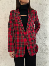 Carica l&#39;immagine nel visualizzatore di Gallery, blazer tartan
