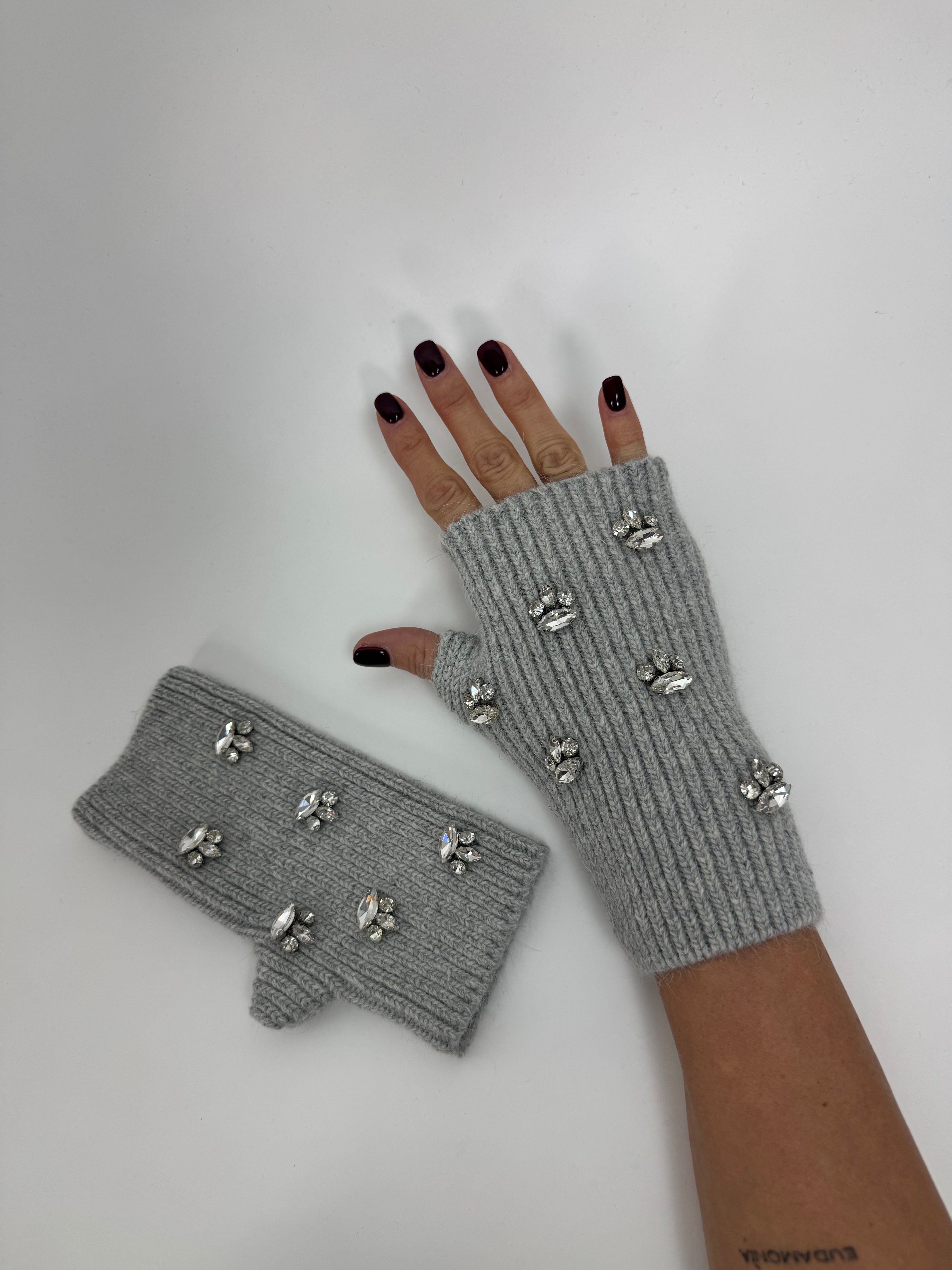 COORD CAPGLOVES GREY