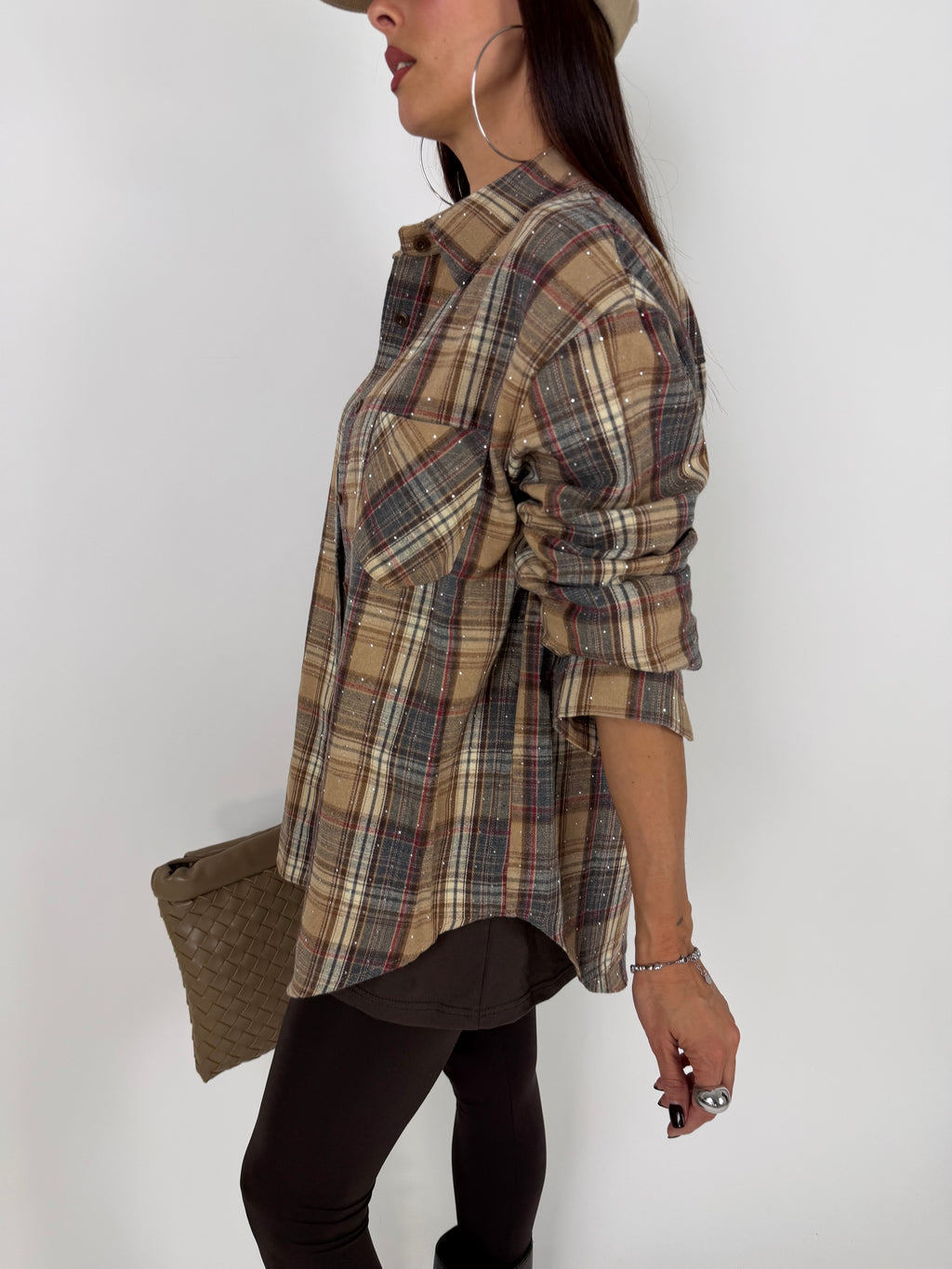 CAMICIA CHECK STRASS