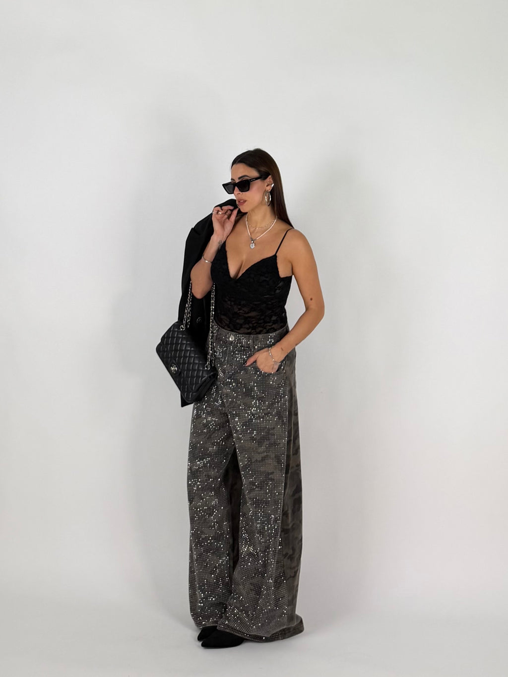 BODY VELVET LACE NERO