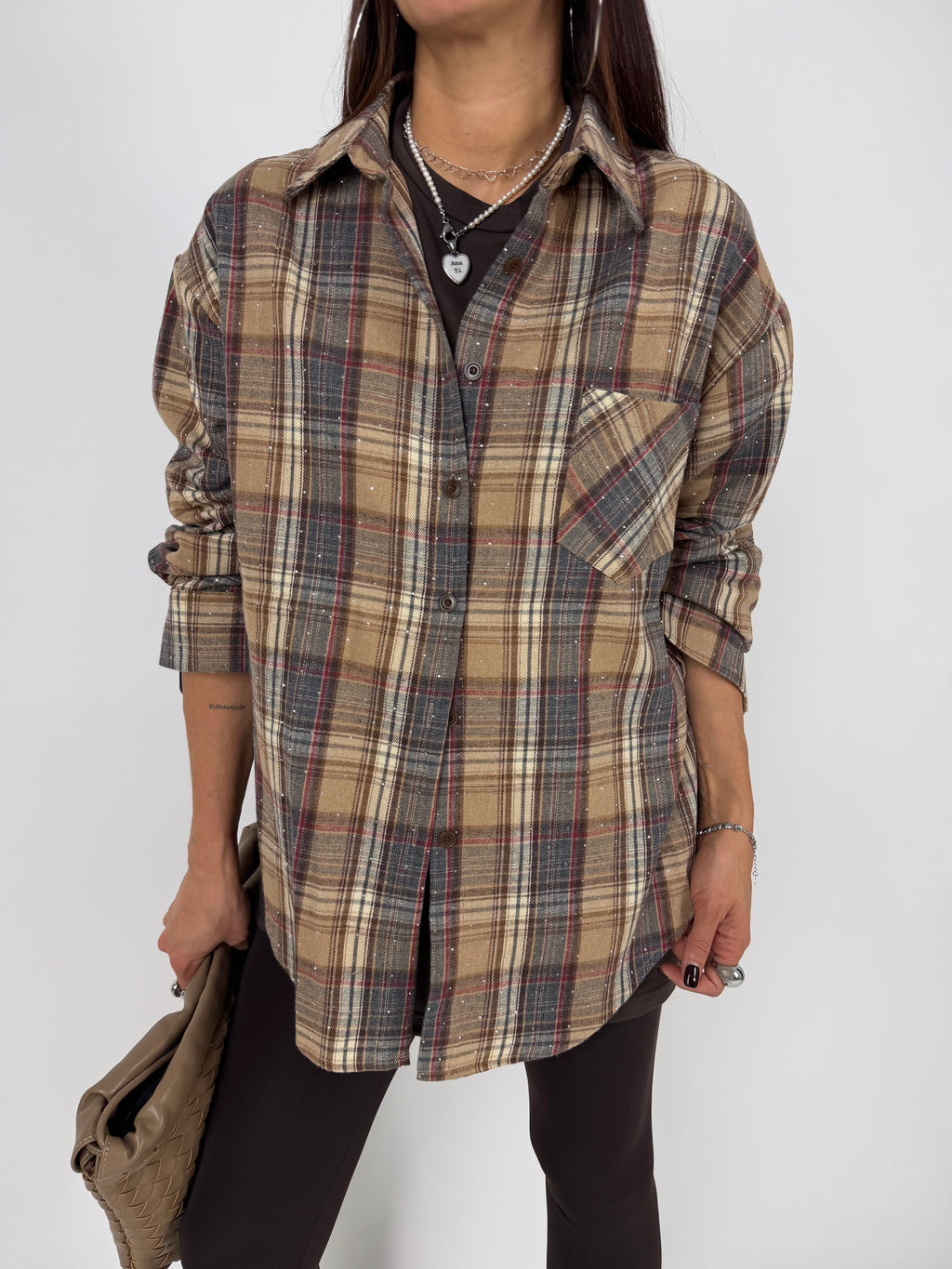 CAMICIA CHECK STRASS