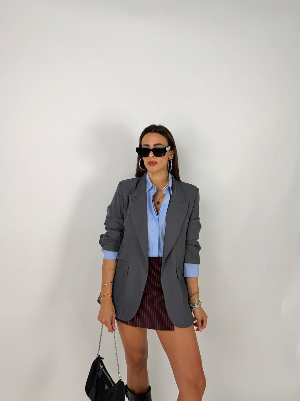 BLAZER SIDE GRIGIO