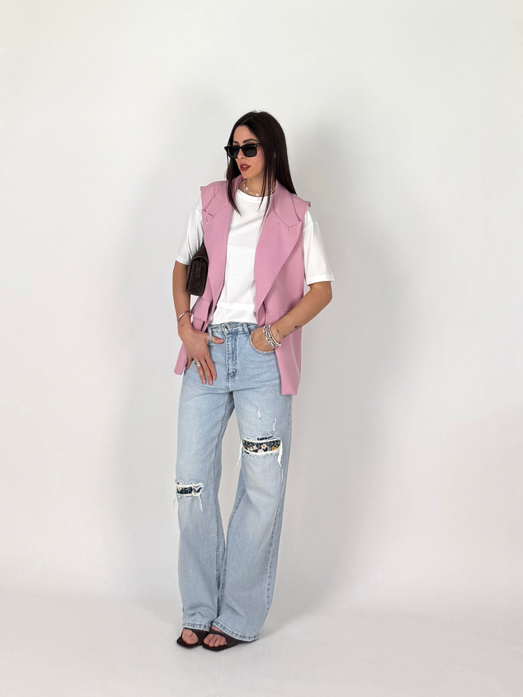 GILET ONE ROSA