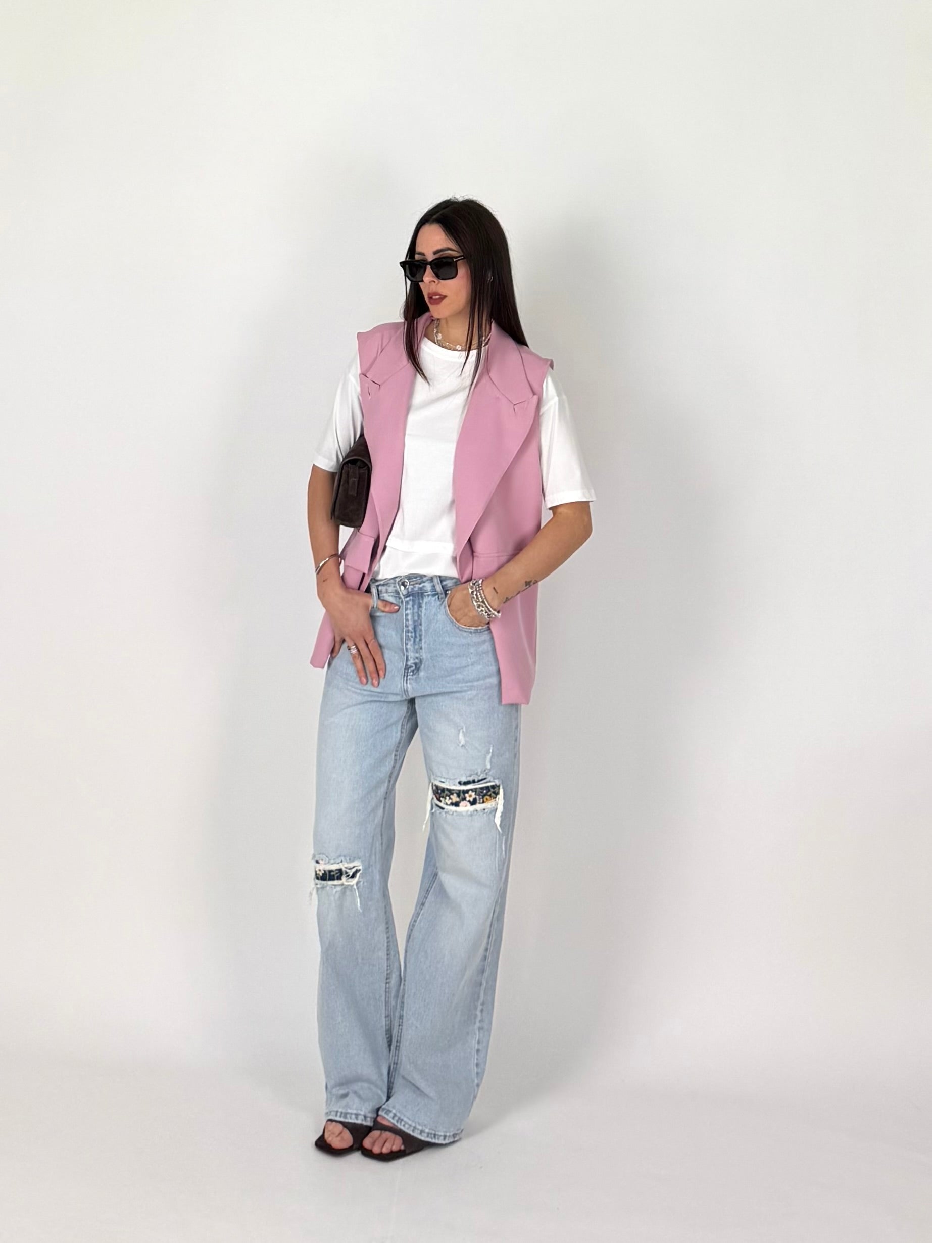 GILET ONE ROSA