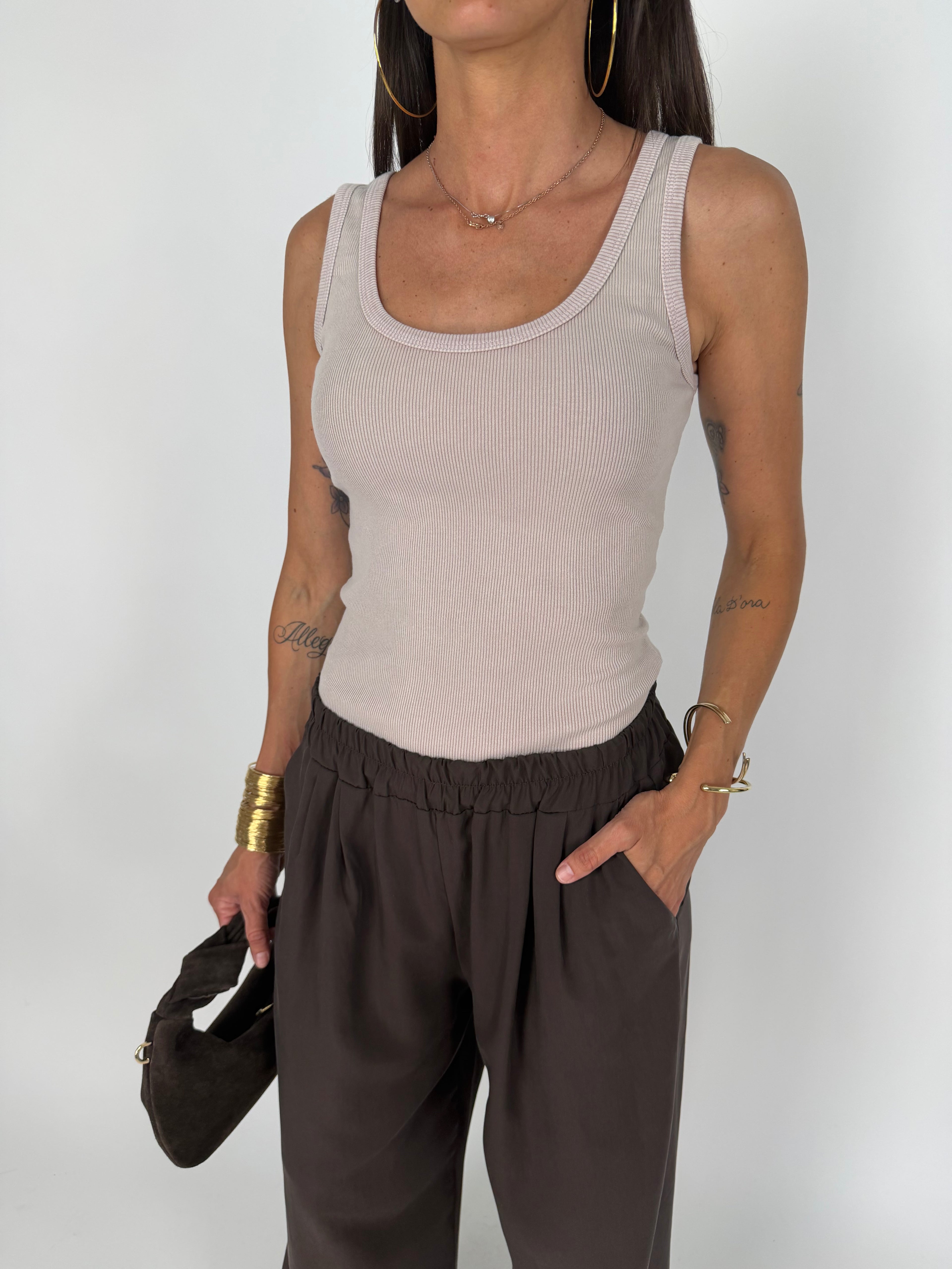 TANKTOP VINTAGE ROSA ANTICO