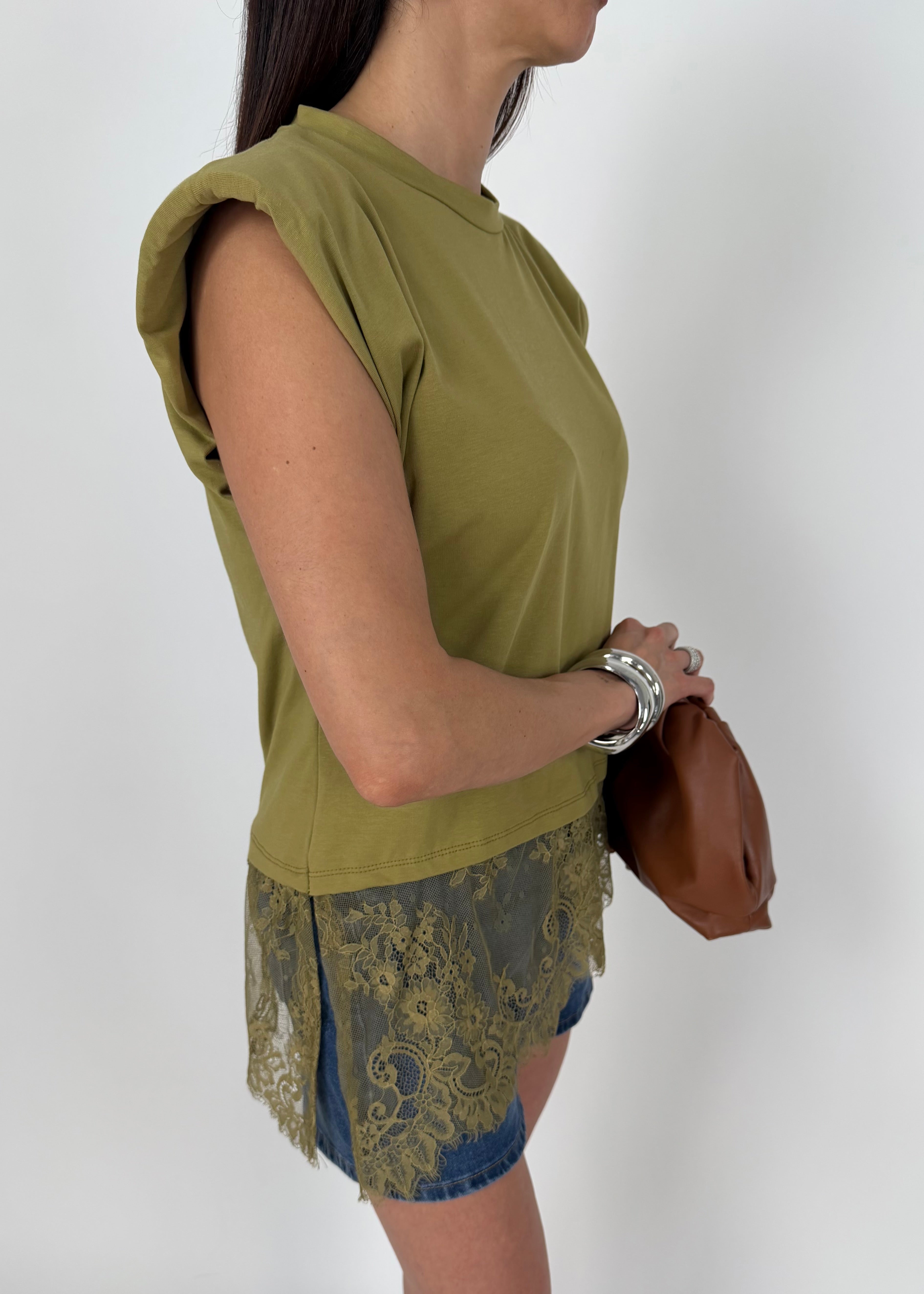 MAGLIA SHOL LACE PISTACCHIO