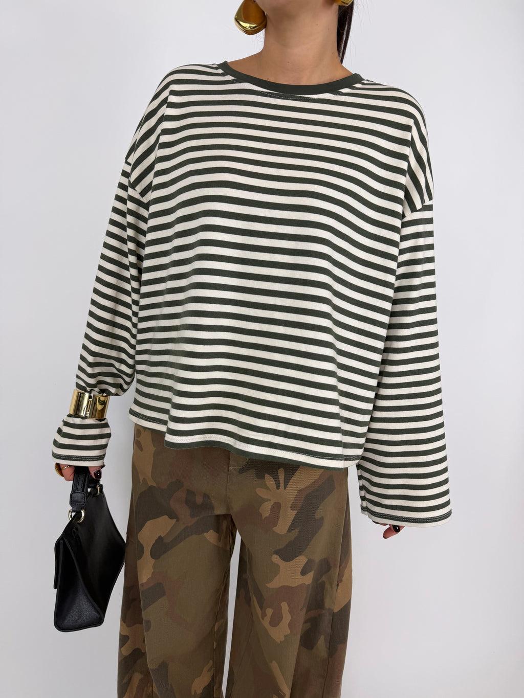 MAGLIA STRIPES GREEN