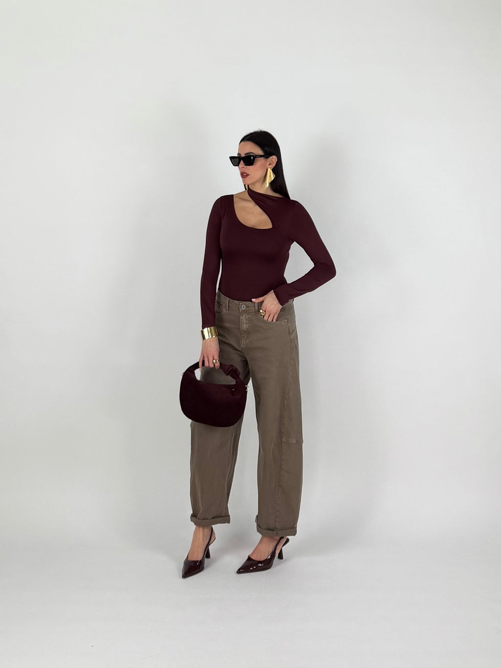 BODY HOLE NECK MARSALA