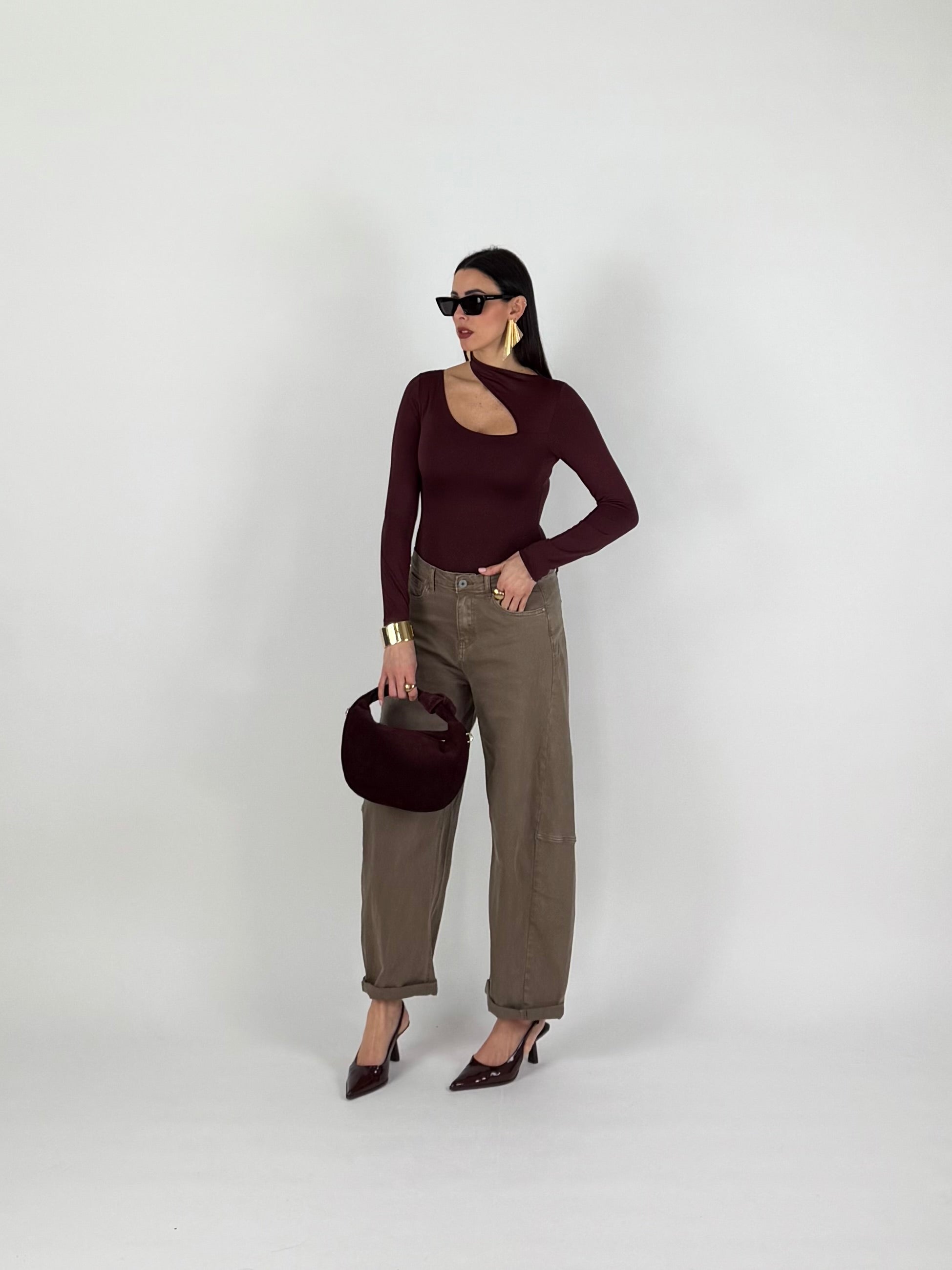 BODY HOLE NECK MARSALA