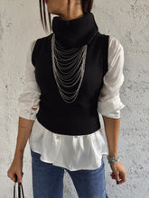 Carica l&#39;immagine nel visualizzatore di Gallery, MAGLIA NECK BOLD NERA
