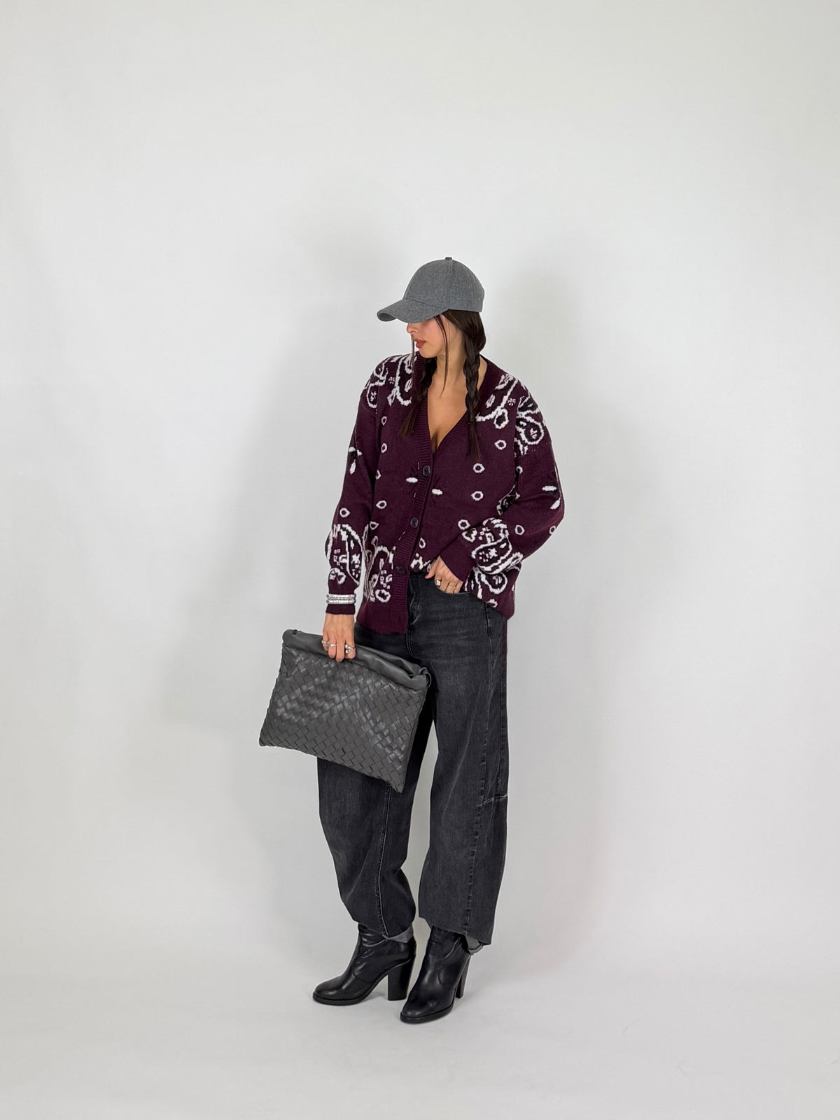 CARDIGAN BANDANA VINACCIA