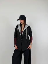 Carica l'immagine nel visualizzatore di Gallery, BLAZER HOODIE NERO
