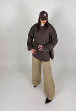 Carica l'immagine nel visualizzatore di Gallery, FELPA WIDE MOKA
