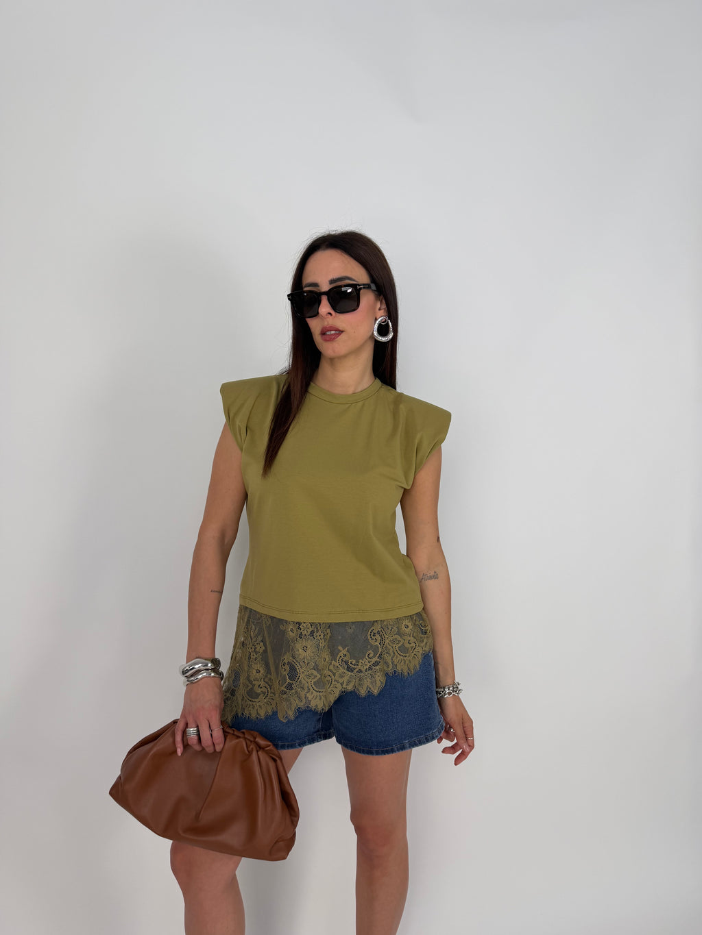 MAGLIA SHOL LACE PISTACCHIO