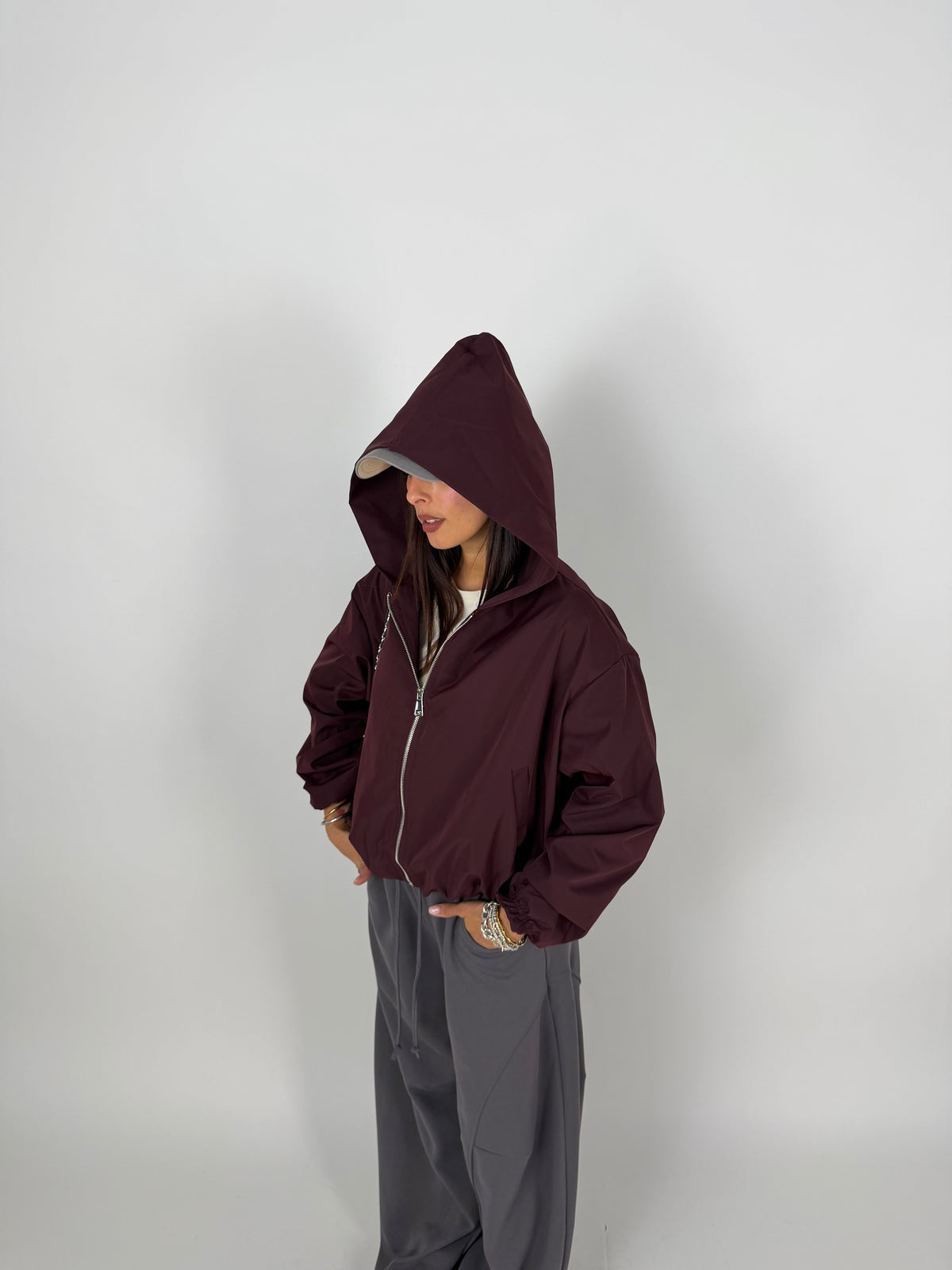 GIACCA TECH PUFF BORDEAUX