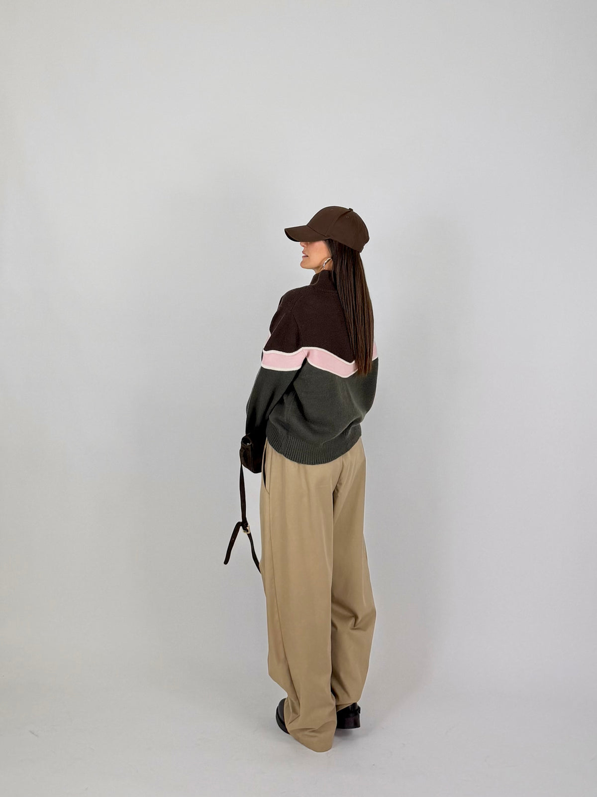 PULL VINTAGE CHOCO-GREEN