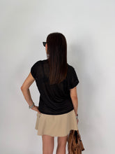 Carica l'immagine nel visualizzatore di Gallery, T-SHIRT PURO LINO NERA
