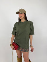 Carica l'immagine nel visualizzatore di Gallery, T-SHIRT LOOSE SHOL VERDE MIL
