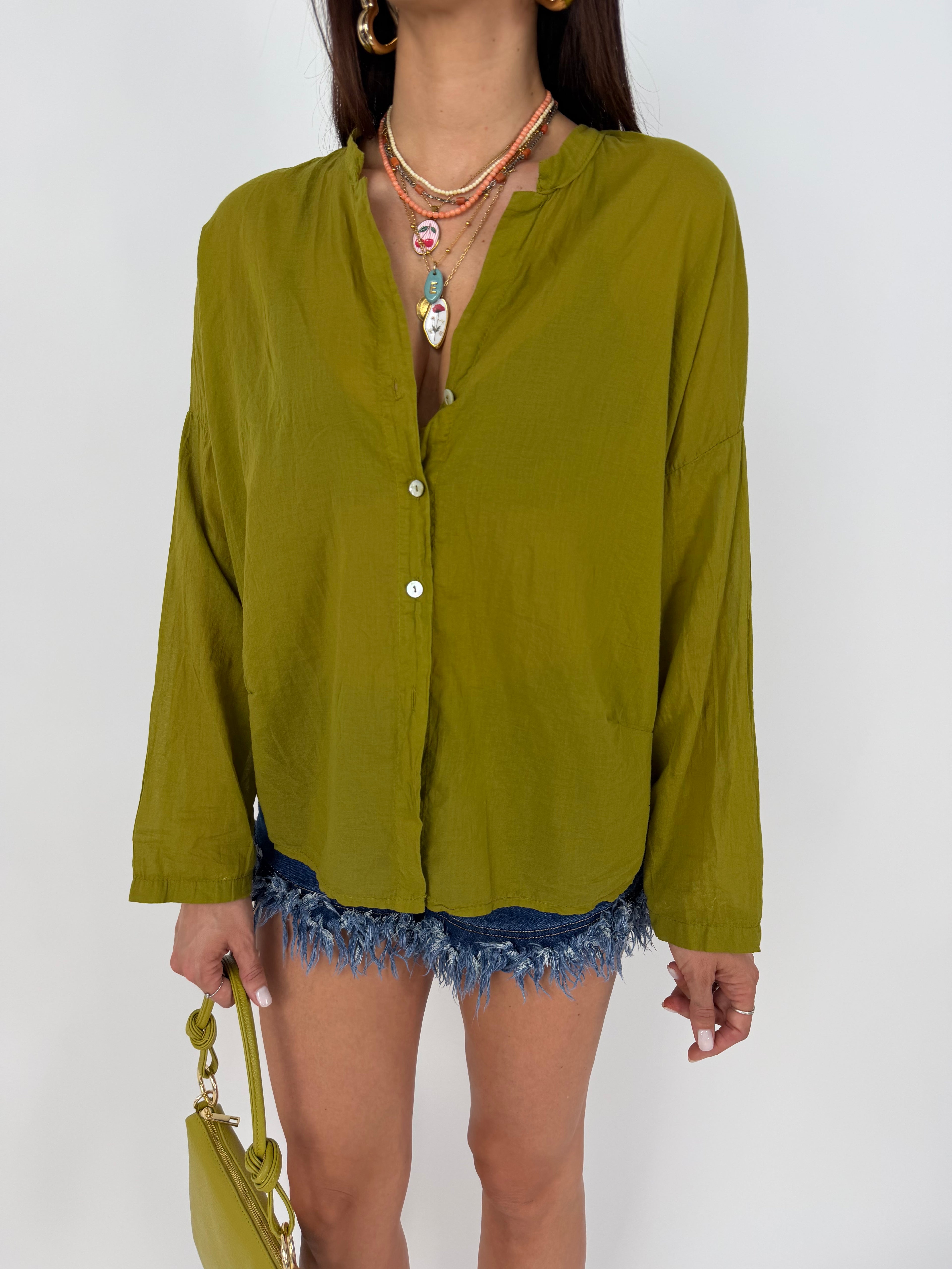 VEIL SHIRT OLIVA