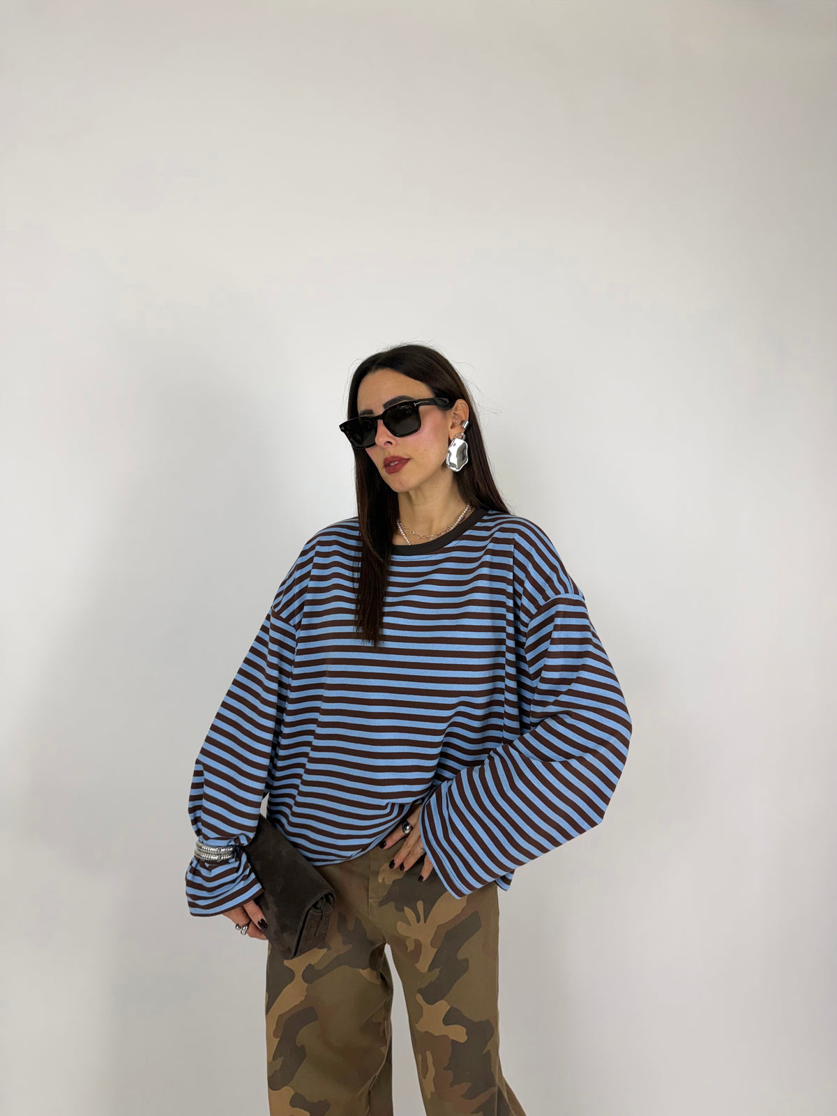 MAGLIA STRIPES SKY