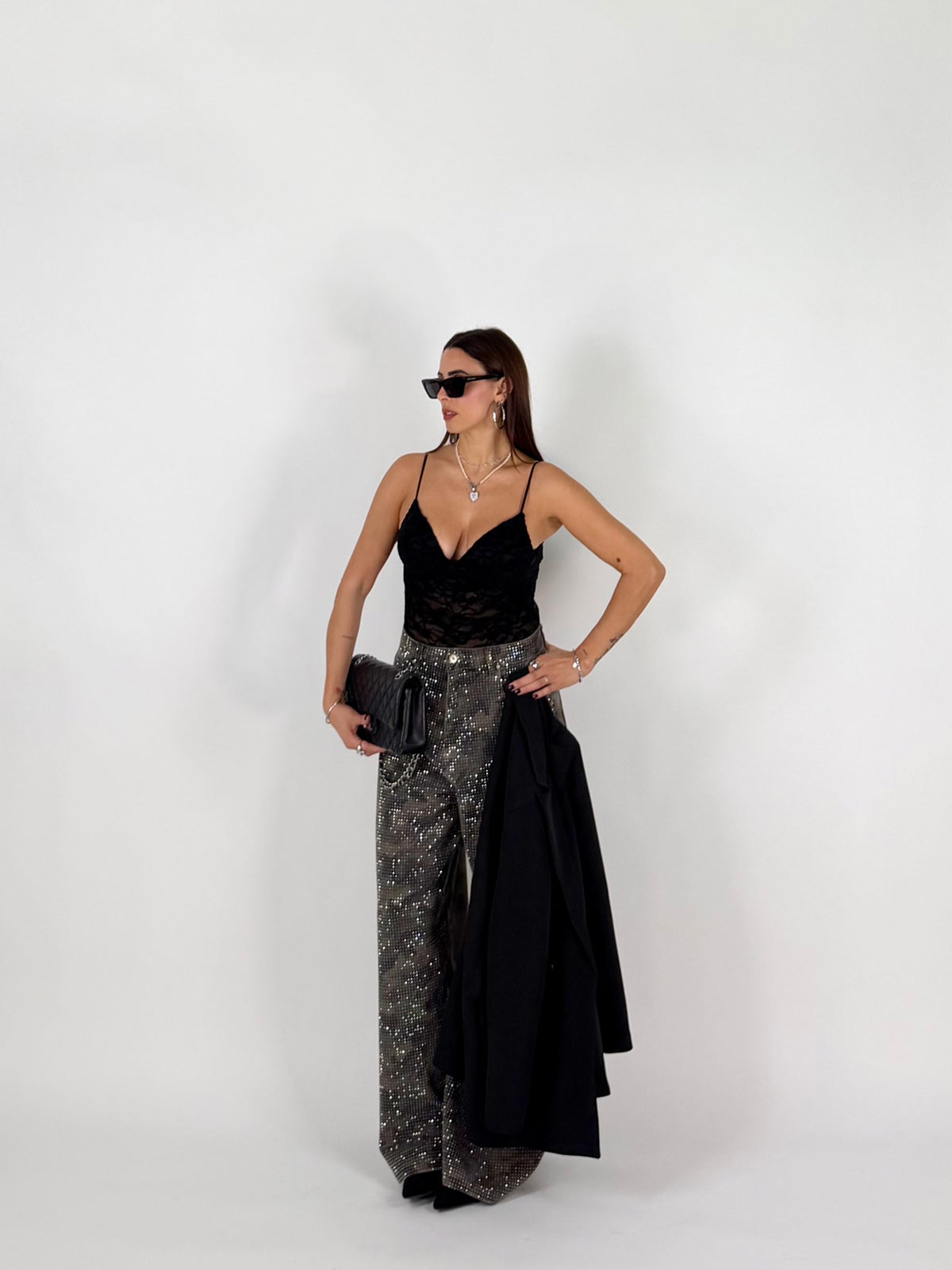 BODY VELVET LACE NERO