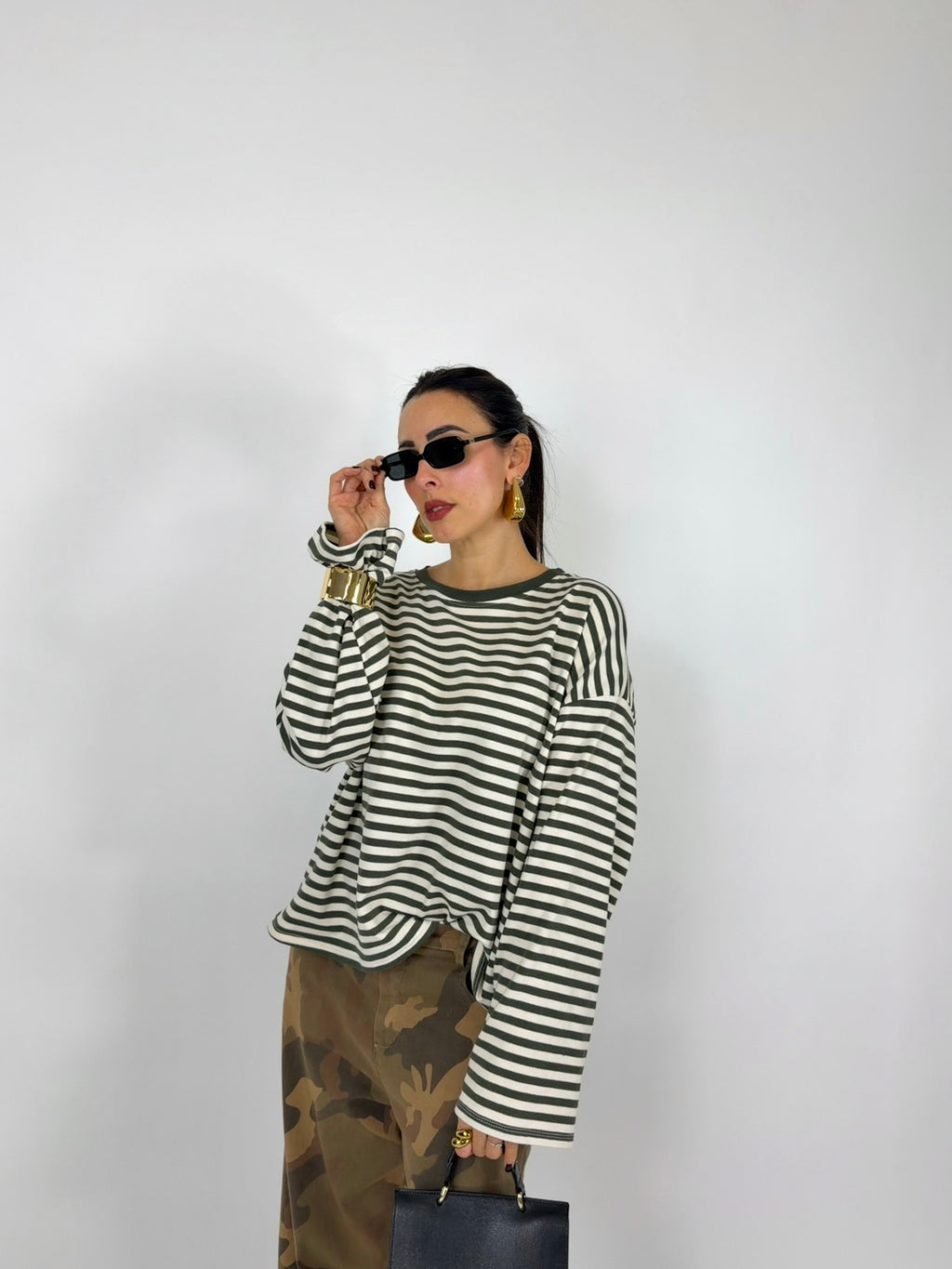 MAGLIA STRIPES GREEN