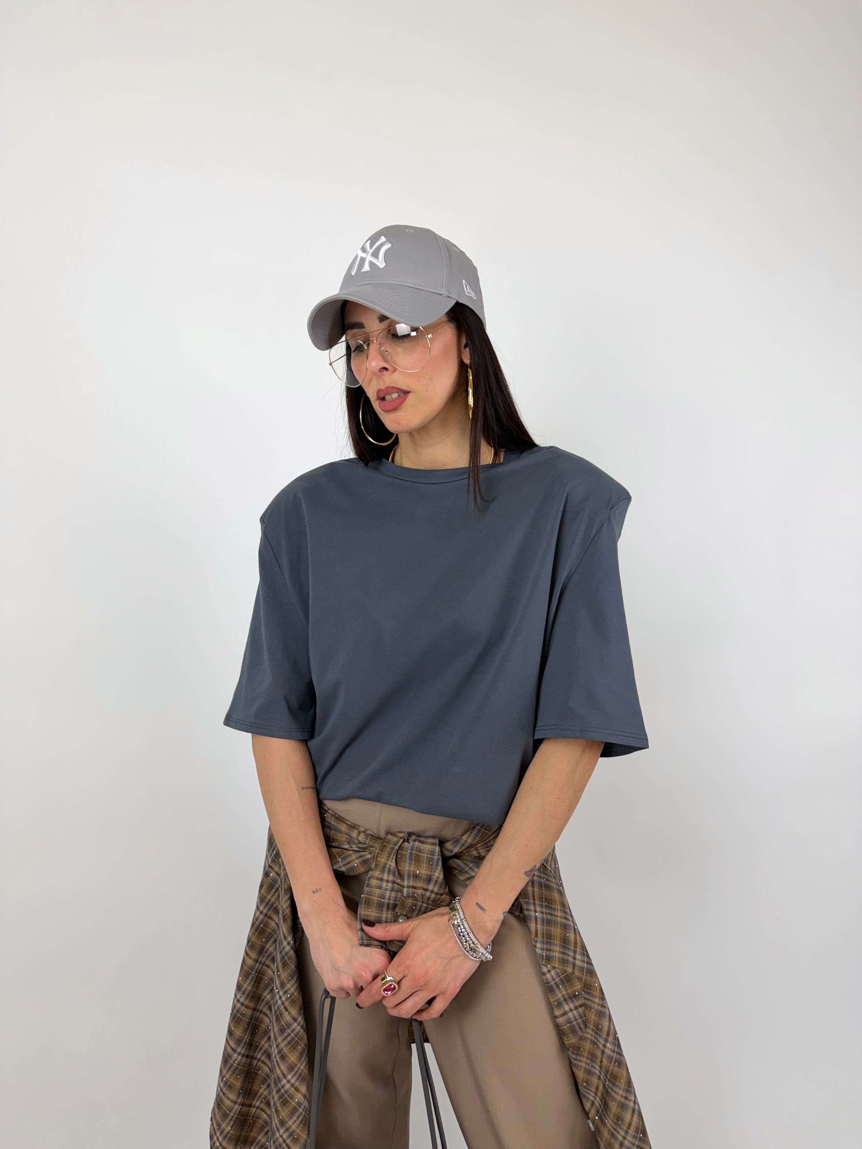 T-SHIRT OVER SHOL ANTRACITE