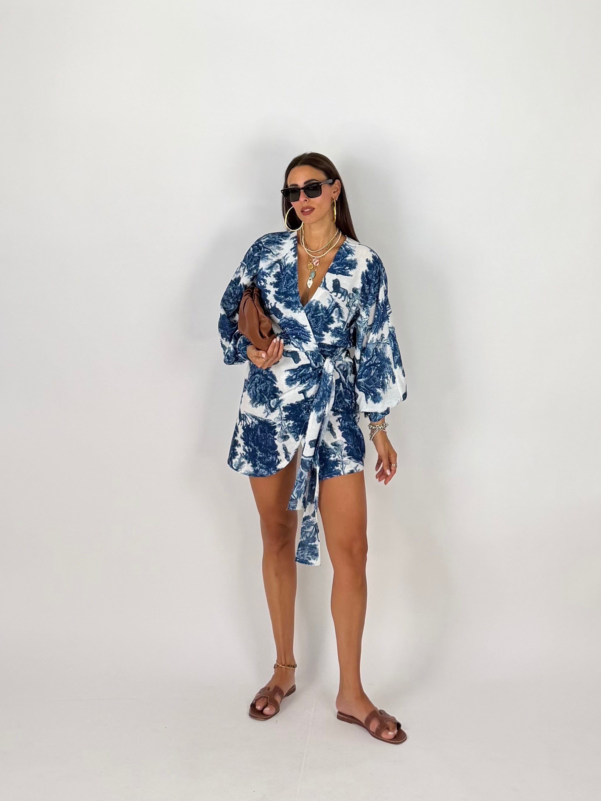 PAREO DRESS BLU