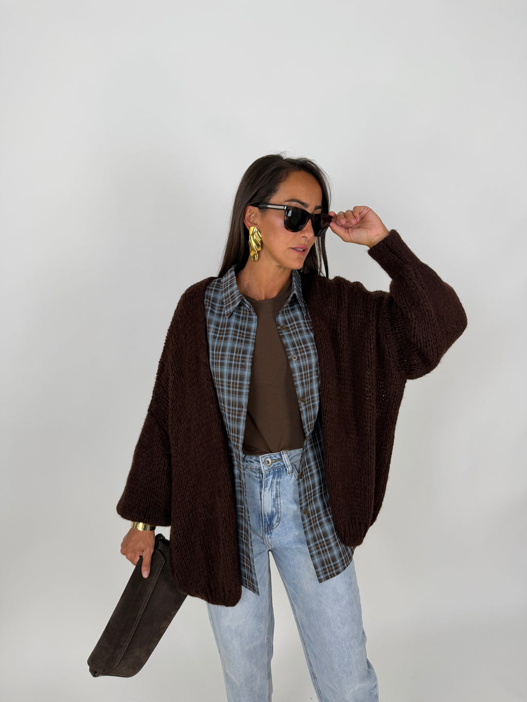 MAXI CARDIGAN CACAO