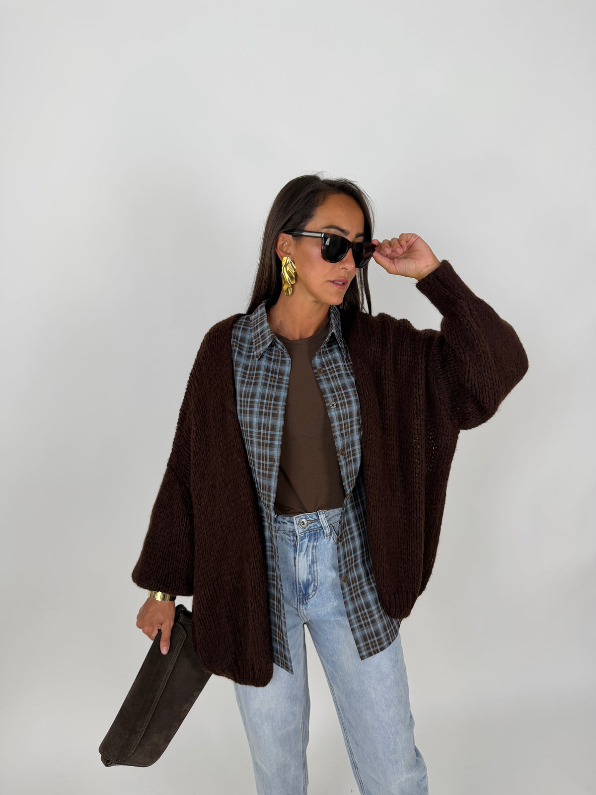 MAXI CARDIGAN CACAO