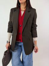 Carica l&#39;immagine nel visualizzatore di Gallery, BLAZER CLASSY MOKA
