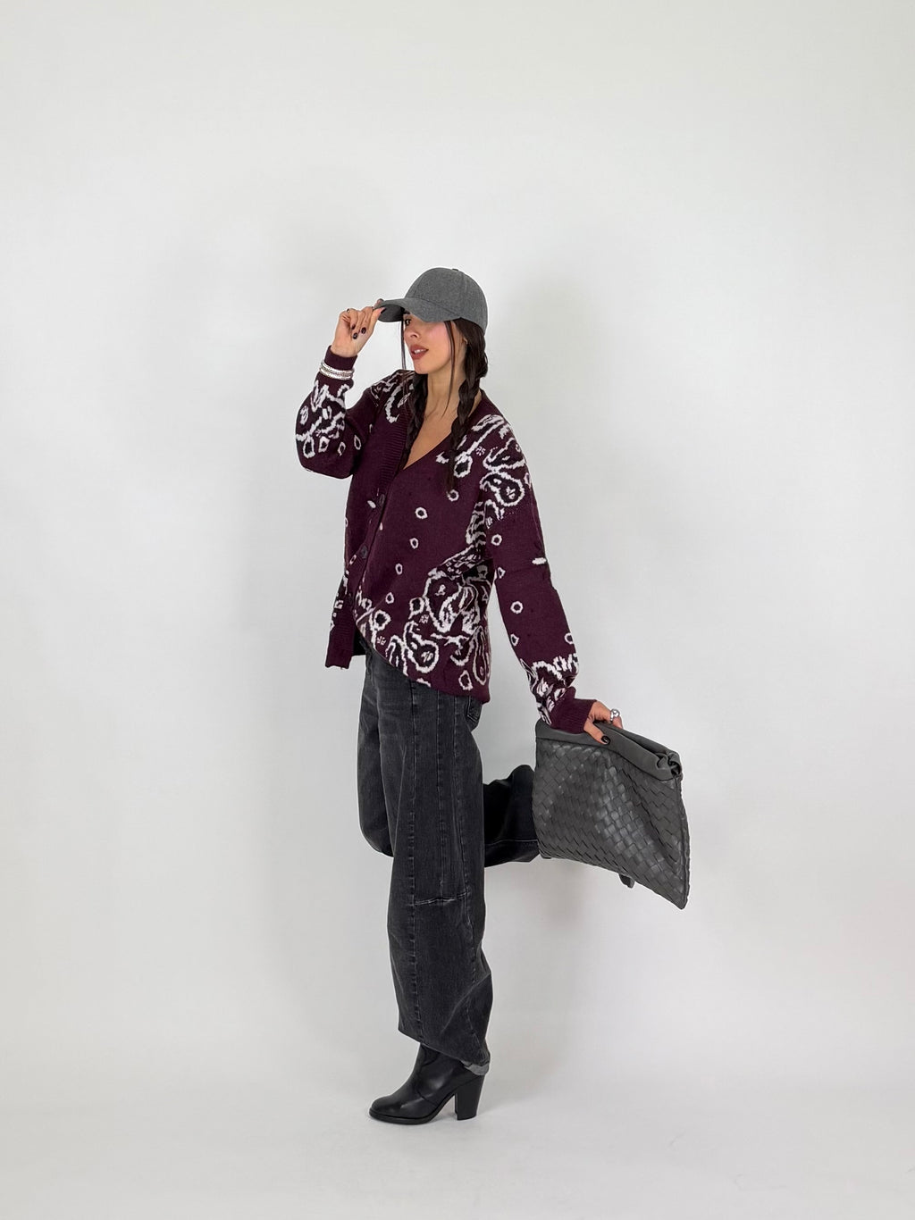 CARDIGAN BANDANA VINACCIA