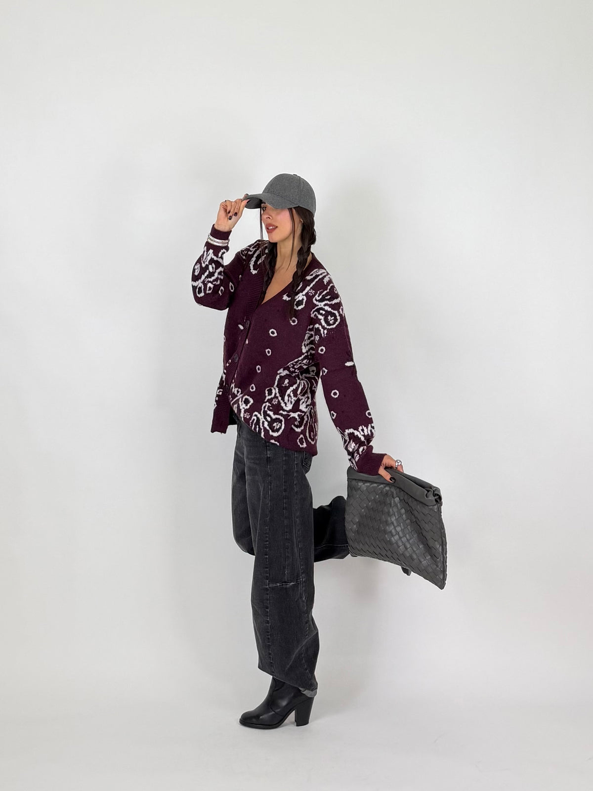 CARDIGAN BANDANA VINACCIA