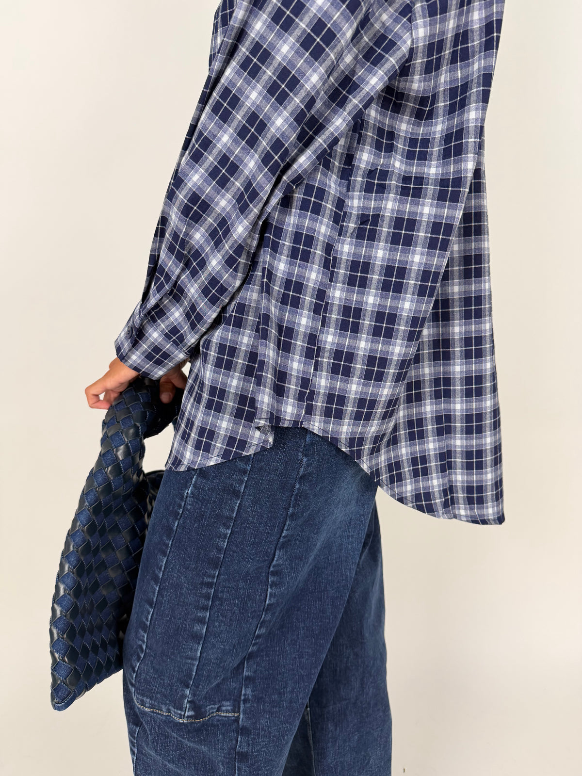 CAMICIA CHECK BLU