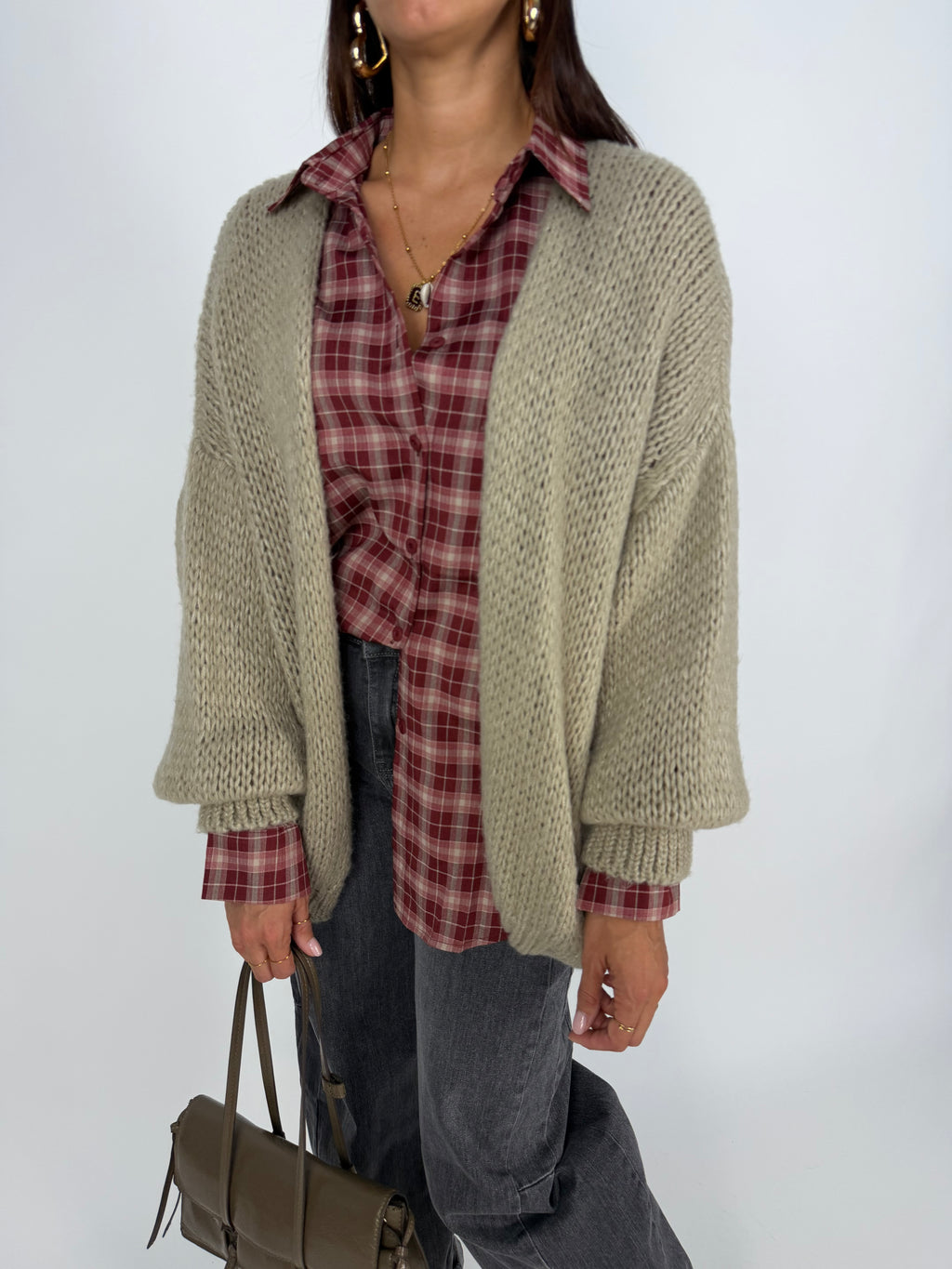 MAXI CARDIGAN CORDA