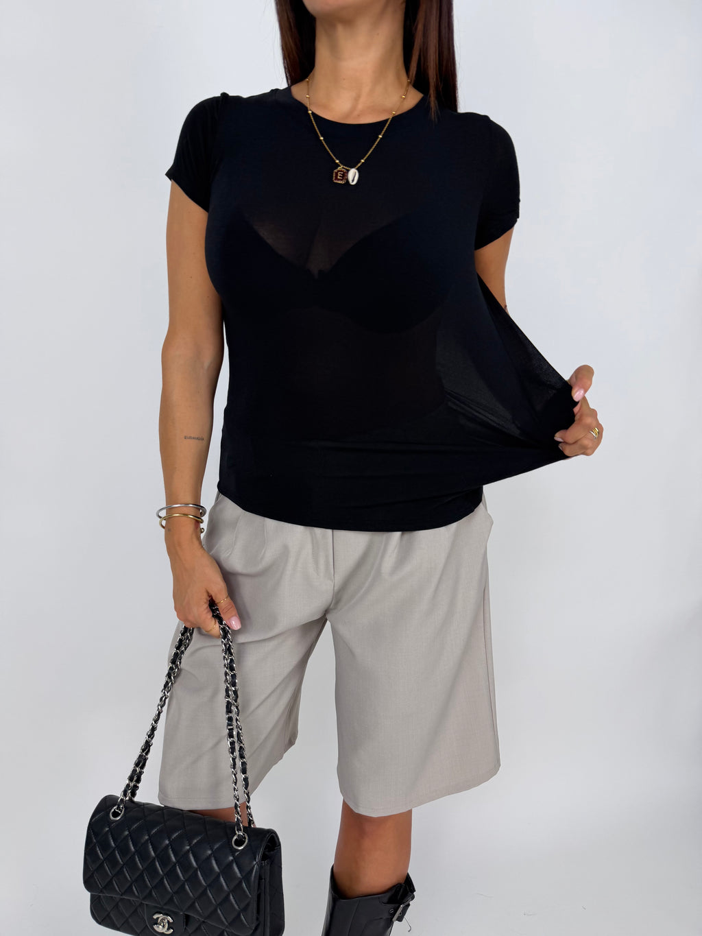 T-SHIRT VEIL NERA
