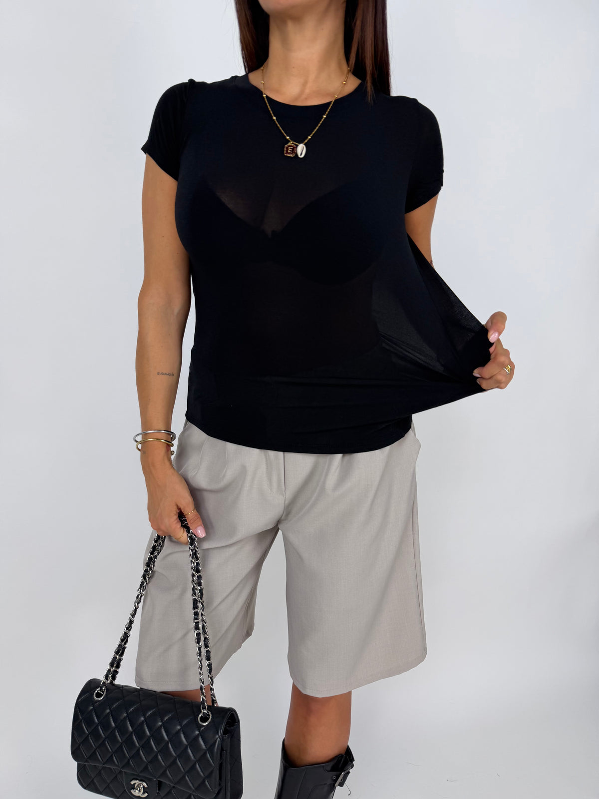 T-SHIRT VEIL NERA