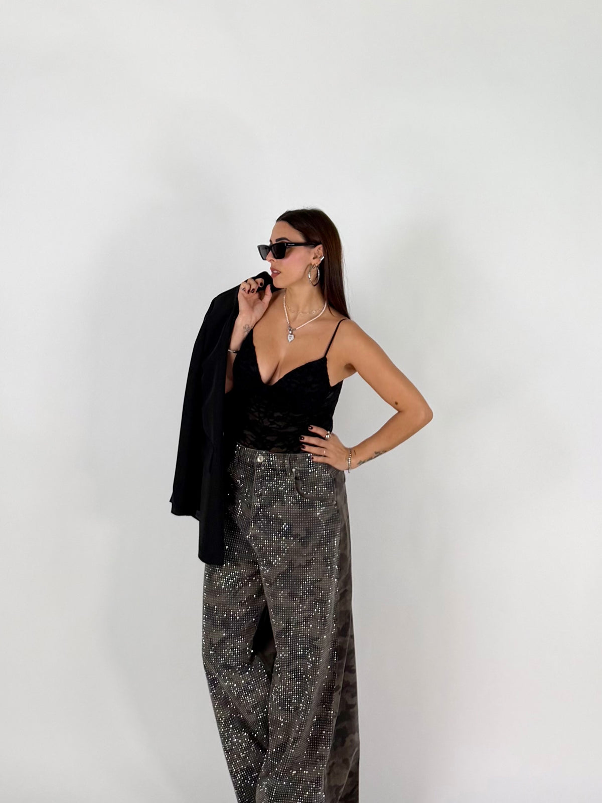 BODY VELVET LACE NERO