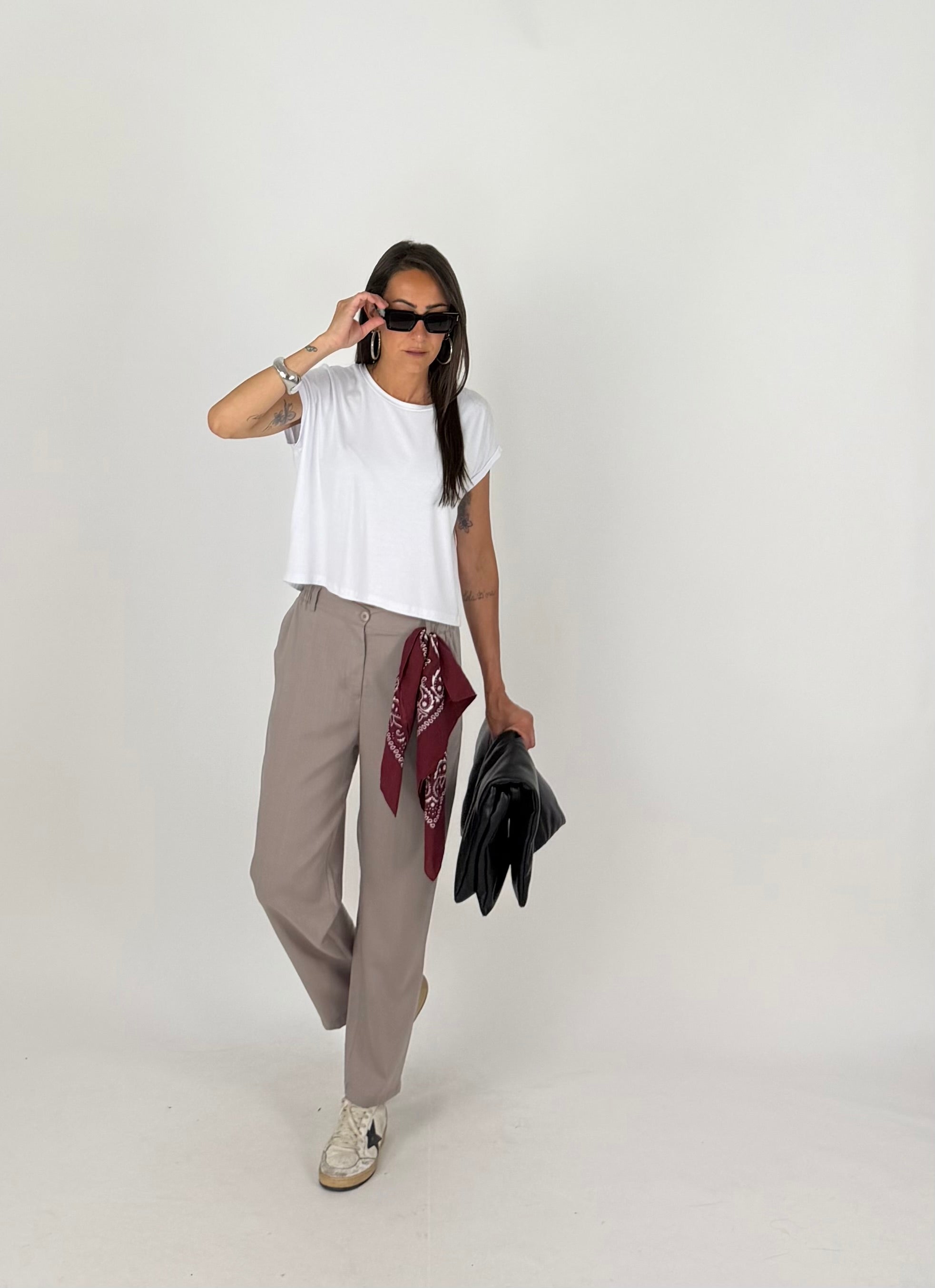 T-SHIRT SQUARE BIANCO