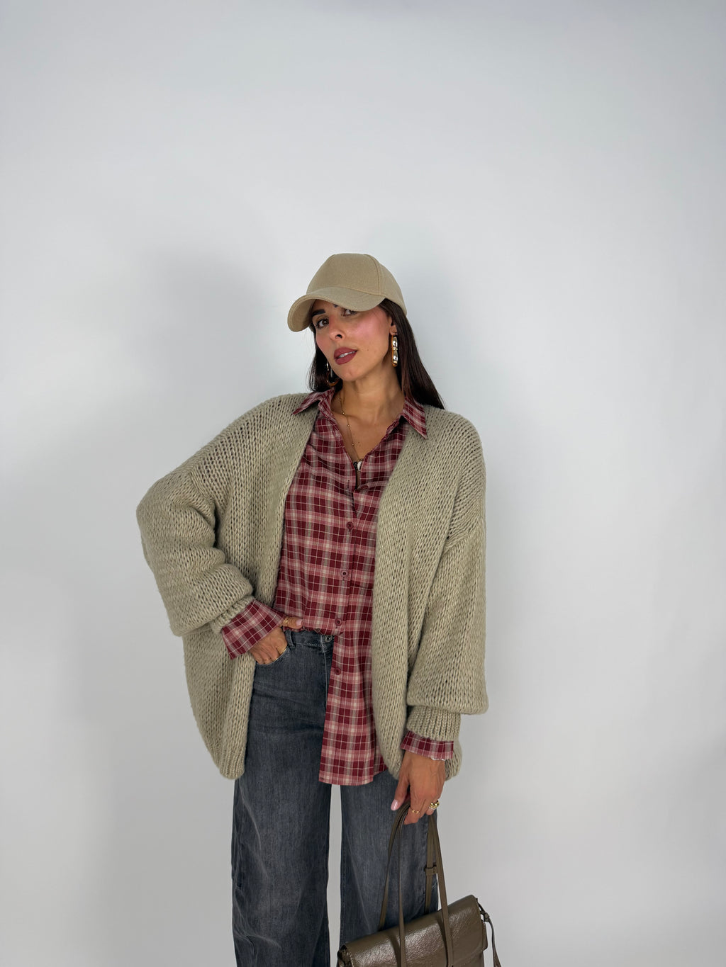 MAXI CARDIGAN CORDA