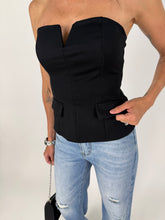Carica l'immagine nel visualizzatore di Gallery, BUSTIER BLACK
