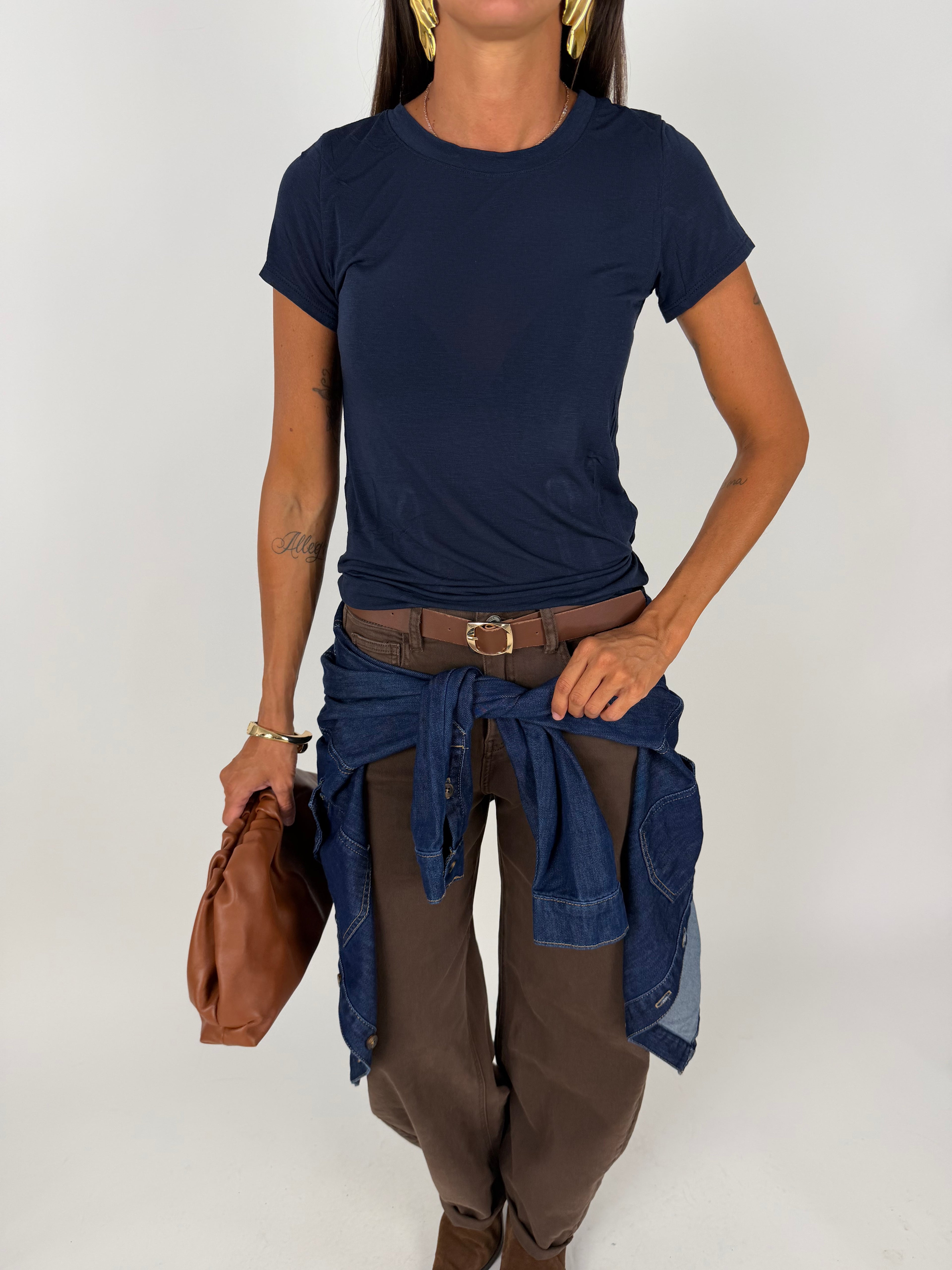 T-SHIRT VEIL BLU