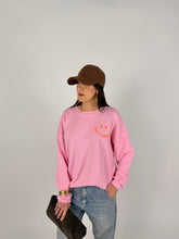 Carica l'immagine nel visualizzatore di Gallery, FELPA SMILE ROSA
