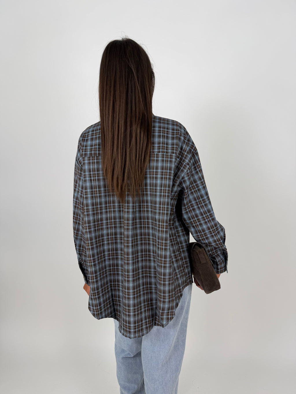 CAMICIA CHECK AZZURRA