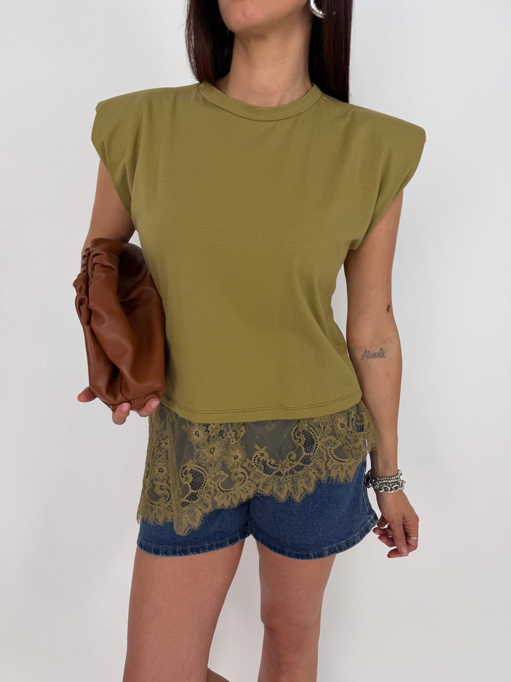 MAGLIA SHOL LACE PISTACCHIO