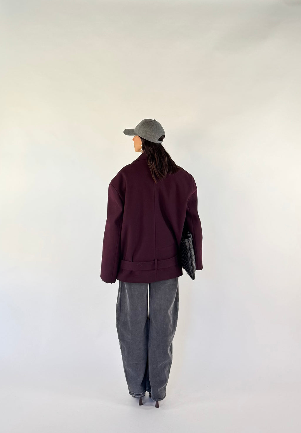 COAT PURPLE BELT